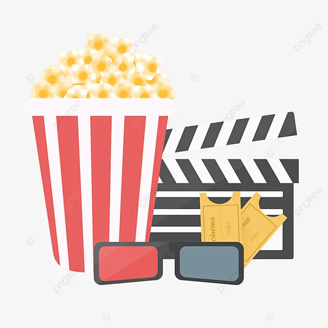 Pngtree Cartoon Movie Popcorn Field Clapper Board Png Image 3083523